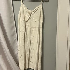 White flowery summer dress